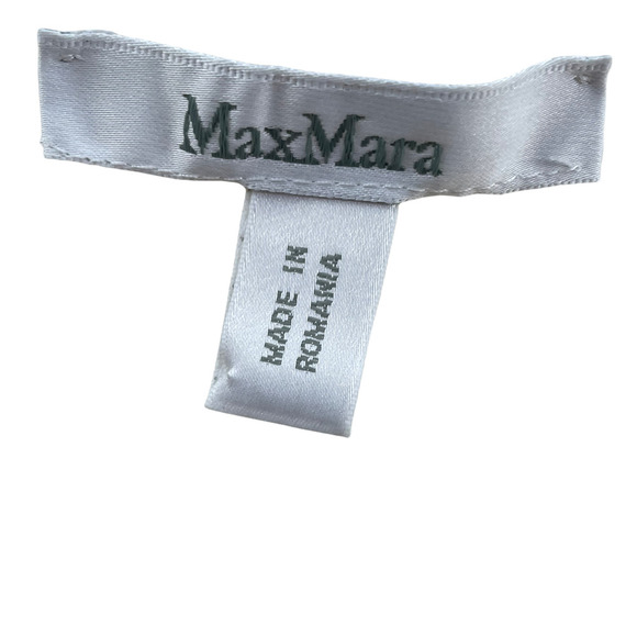 MAX MARA $1690 RETAIL OFF WHITE KNIT WOOL FESTOSO COAT - Picture 3 of 12